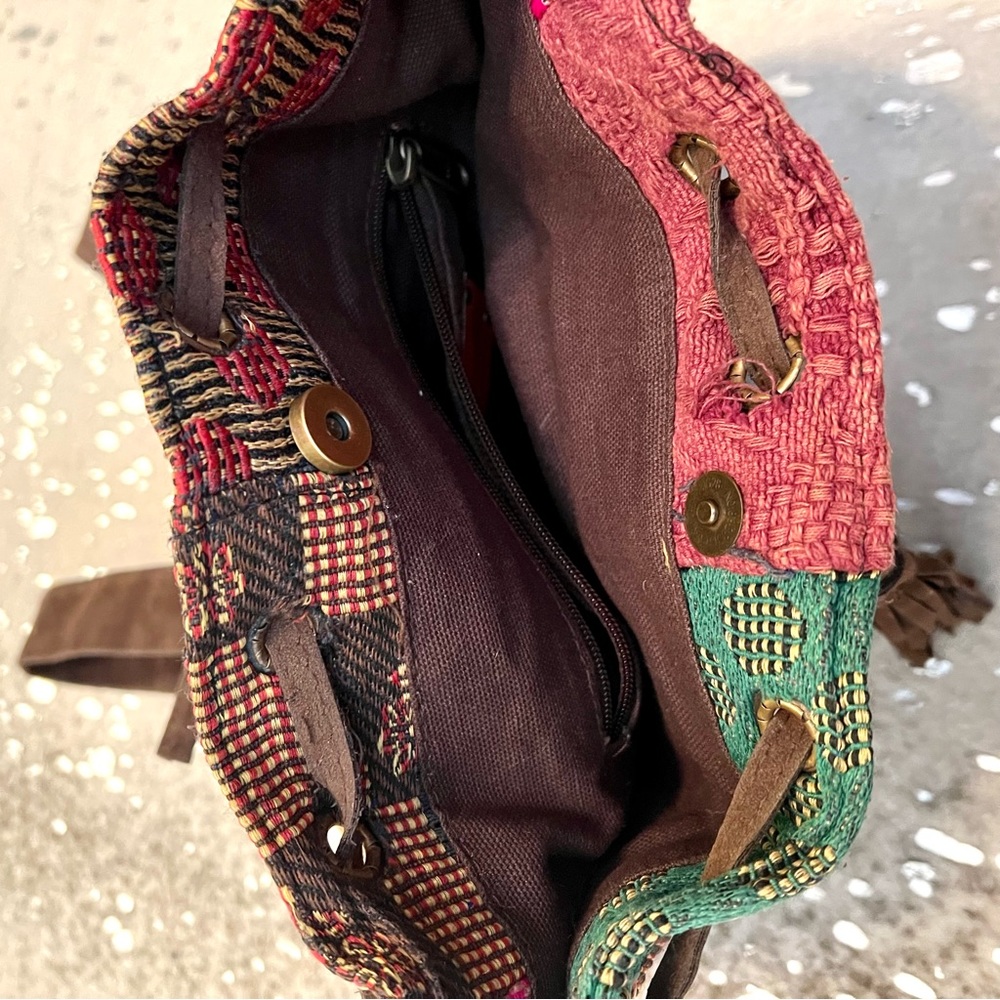 Anthro x RAJ Patchwork Leather Backpack - Picture 9 of 16